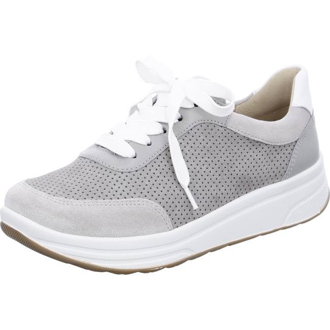 Grey Ara Shoes Lace-ups Sapporo Pebble Women's Sneakers | ARA964CWA