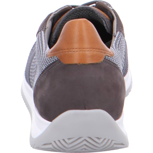 Grey Ara Shoes Lisboa Men's Sneakers | ARA456SRQ