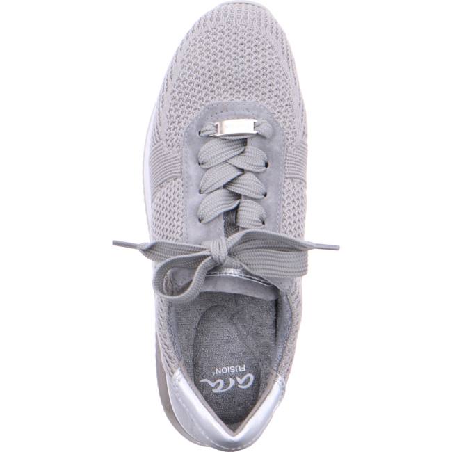 Grey Ara Shoes Lissabon Oyster-silver Women's Sneakers | ARA092CJE