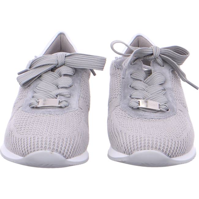 Grey Ara Shoes Lissabon Oyster-silver Women's Sneakers | ARA092CJE