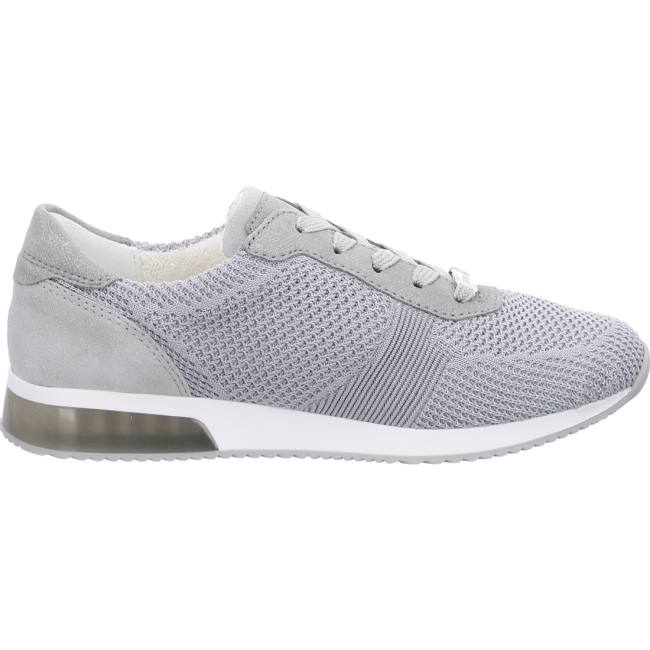 Grey Ara Shoes Lissabon Pebble Oyster Women's Sneakers | ARA879KVM