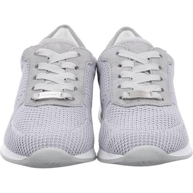 Grey Ara Shoes Lissabon Pebble Oyster Women's Sneakers | ARA879KVM