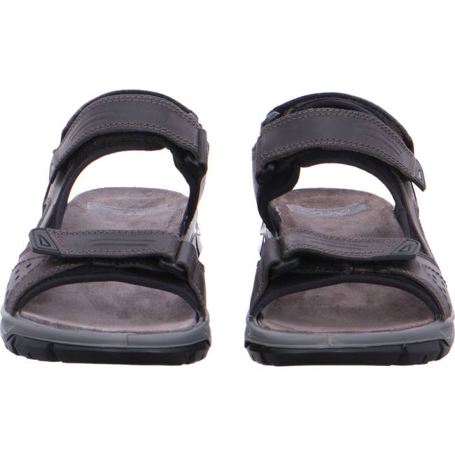 Grey Ara Shoes Lucca Grigio Men's Sandals | ARA093PUZ