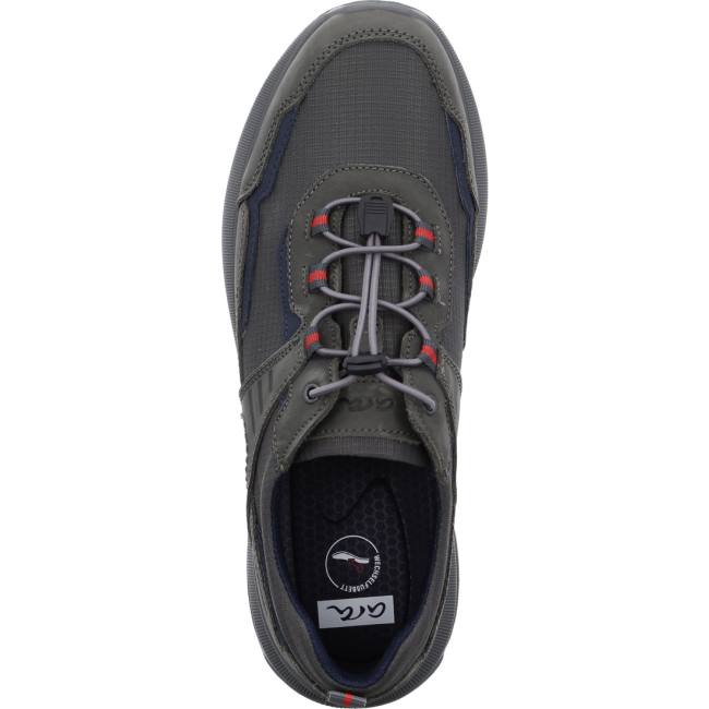 Grey Ara Shoes Mauro Grigio Men's Sneakers | ARA470PWG