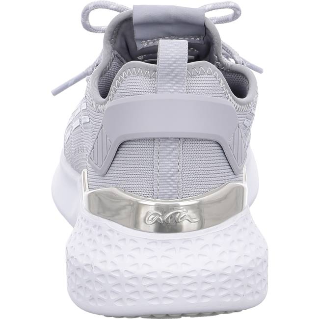 Grey Ara Shoes Maya Pebble Silver Women's Sneakers | ARA591BDW