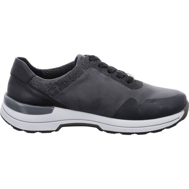 Grey Ara Shoes Nblack/Crow Women's Sneakers | ARA938UZA