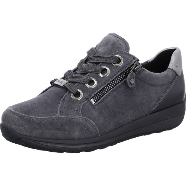 Grey Ara Shoes Osaka Grafit Women\'s Sneakers | ARA420BNK