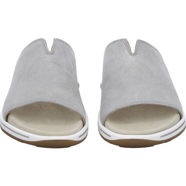 Grey Ara Shoes Osaka Oyster Women's Mules | ARA935AQW