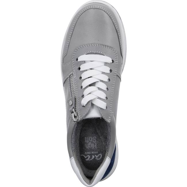 Grey Ara Shoes Sapporo Oyster Women's Sneakers | ARA951LZD