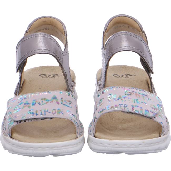 Grey Ara Shoes Tampa Silver-grey Women's Sandals | ARA537AVW