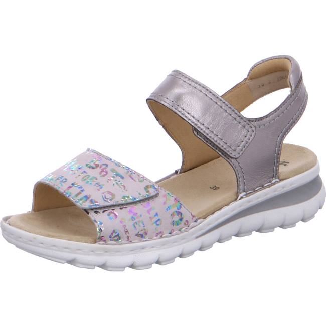 Grey Ara Shoes Tampa Silver-grey Women\'s Sandals | ARA537AVW