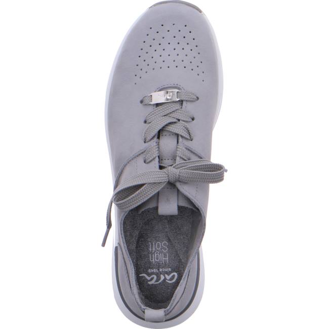 Grey Ara Shoes Venice Oyster Women's Sneakers | ARA601KAJ