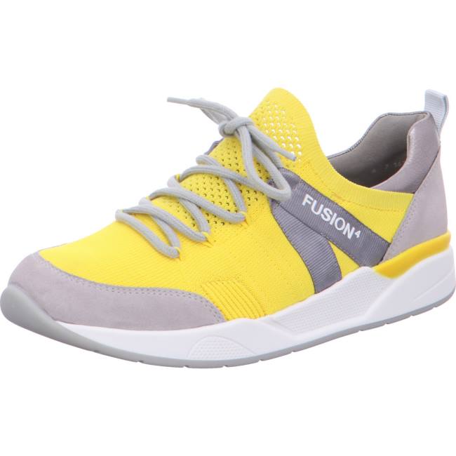 Grey / Yellow Ara Shoes L.A. Women\'s Sneakers | ARA185CYH