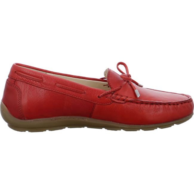 Red Ara Shoes Alabama Flame Women's Loafers | ARA192XZW