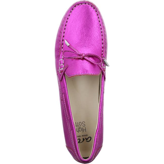 Red Ara Shoes Alabama Pink Women's Loafers | ARA687HUI