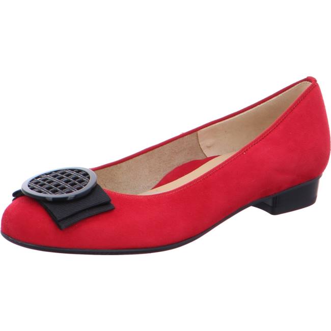 Red Ara Shoes Ballet Pumps Bari Women\'s Ballerina | ARA837SBA