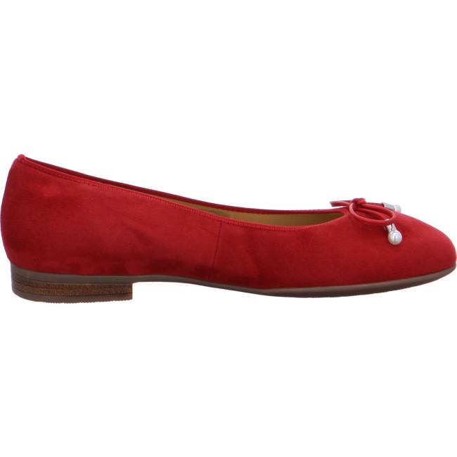 Red Ara Shoes Ballet Pumps Sardinia Women's Ballerina | ARA107JAS