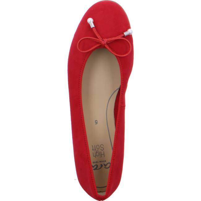 Red Ara Shoes Ballet Pumps Sardinia Women's Ballerina | ARA107JAS