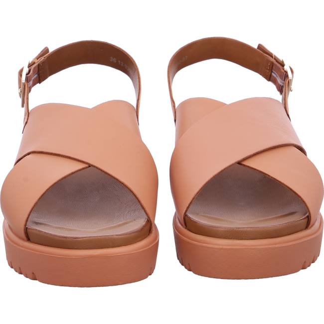 Red Ara Shoes Bilbao Peach Women's Sandals | ARA614WSE