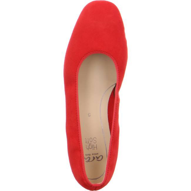 Red Ara Shoes Court Shoes Graz Flame Women's Pumps | ARA701CLQ