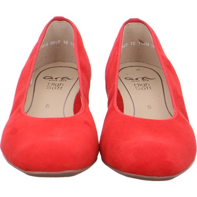 Red Ara Shoes Court Shoes Graz Flame Women's Pumps | ARA701CLQ