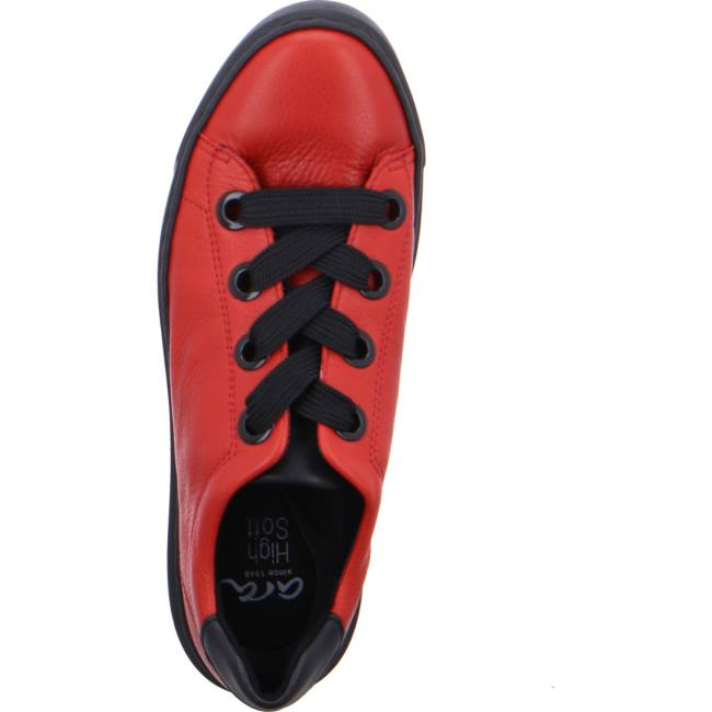 Red Ara Shoes Courtyard Women's Sneakers | ARA249MIV