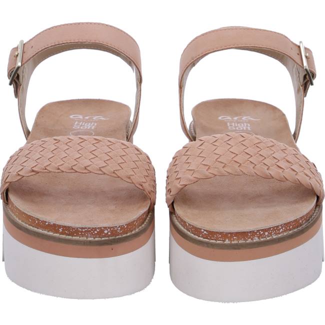 Red Ara Shoes Florenz Peach Women's Sandals | ARA321QLT