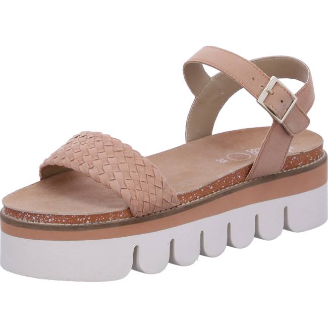 Red Ara Shoes Florenz Peach Women\'s Sandals | ARA321QLT