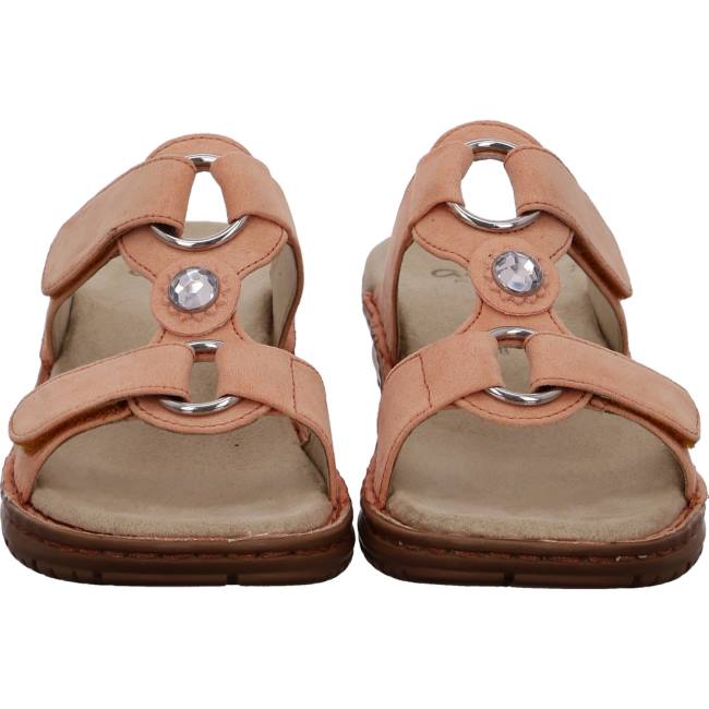 Red Ara Shoes Hawaii Peach Women's Mules | ARA361UDL