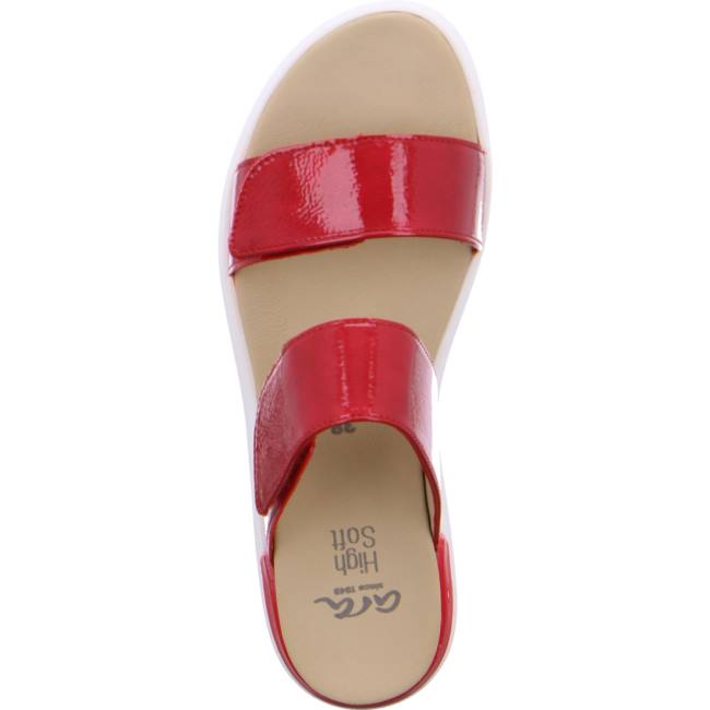 Red Ara Shoes Ibiza Women's Mules | ARA614BOC