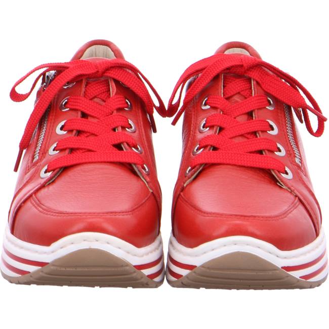 Red Ara Shoes Lace-ups Sapporo Flame Women's Sneakers | ARA975VUC