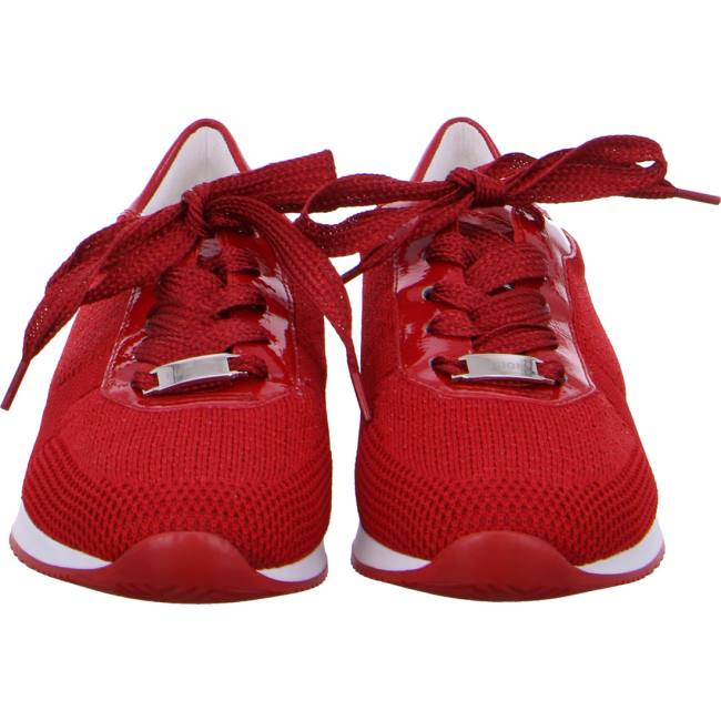 Red Ara Shoes Lissabon-metallic Women's Sneakers | ARA694WEV