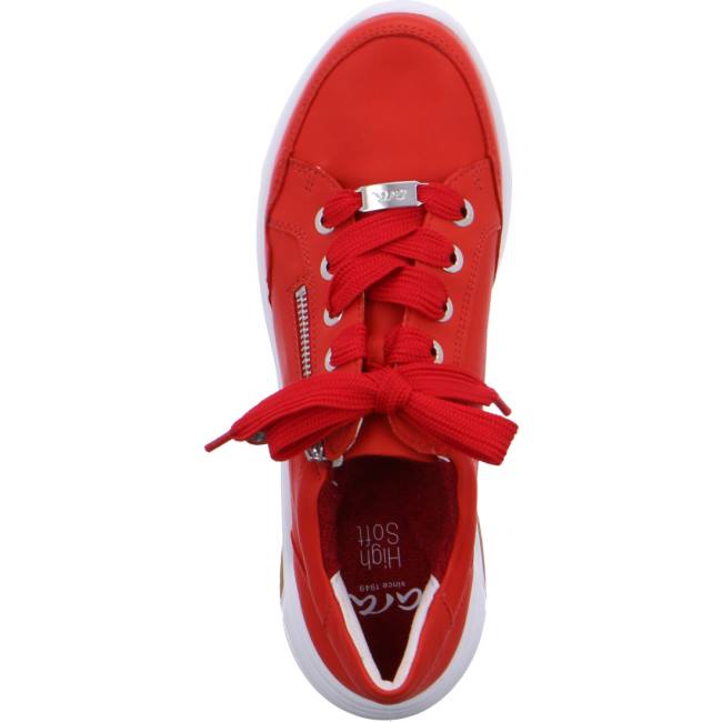 Red Ara Shoes Miami Flame Women's Sneakers | ARA703NPX