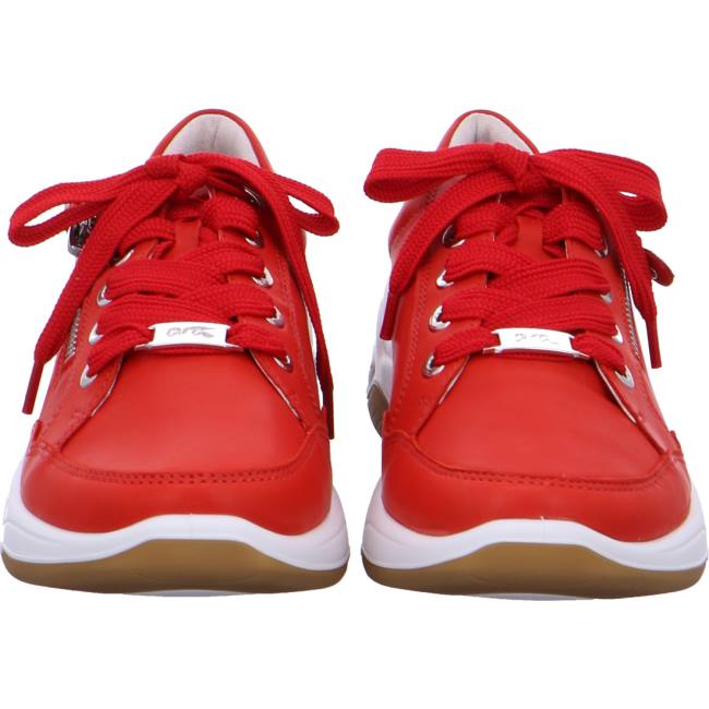 Red Ara Shoes Miami Flame Women's Sneakers | ARA703NPX