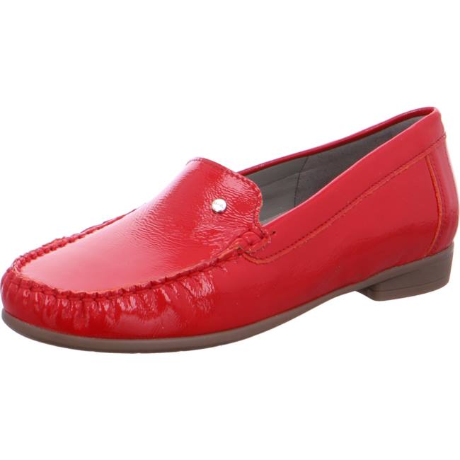 Red Ara Shoes Moccasins Boston Women\'s Loafers | ARA098ZMX