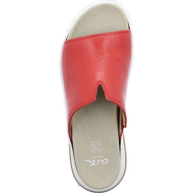 Red Ara Shoes Osaka Flame Women's Mules | ARA972EQB