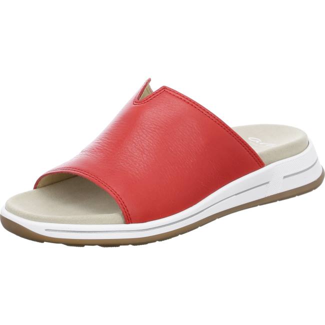 Red Ara Shoes Osaka Flame Women\'s Mules | ARA972EQB