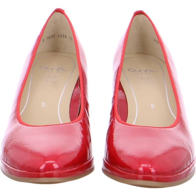 Red Ara Shoes Platform Heels Orly Women's Pumps | ARA851ETP