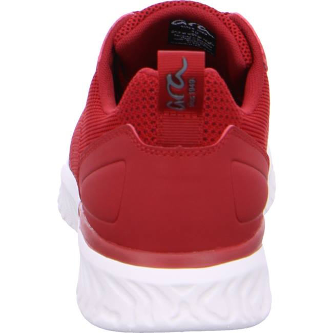 Red Ara Shoes San Diego Men's Sneakers | ARA512HNP