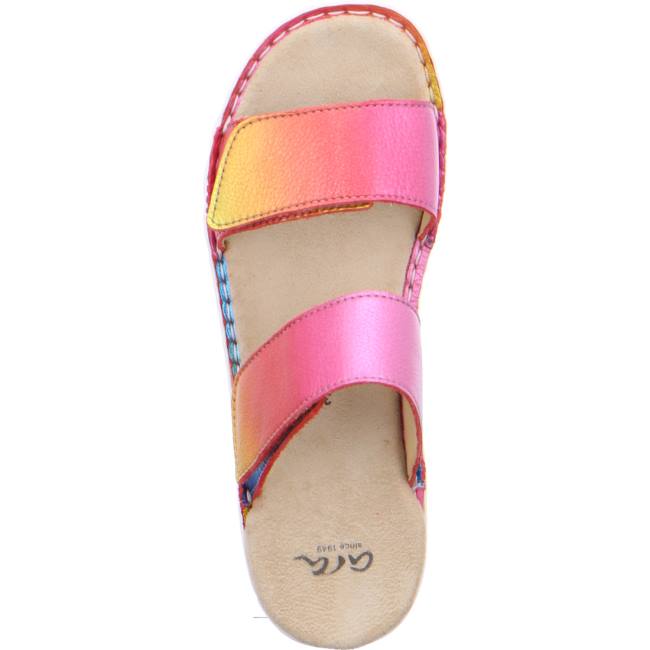 Rose Ara Shoes Tampa Rainbow Women's Mules | ARA896HNZ