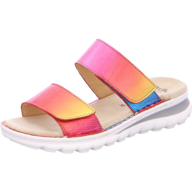 Rose Ara Shoes Tampa Rainbow Women\'s Mules | ARA896HNZ