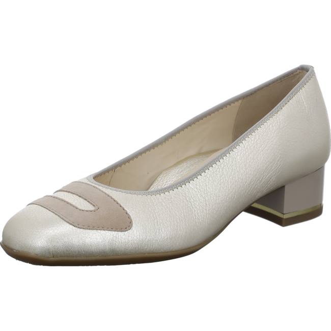 Silver Ara Shoes Court Shoes Graz Platinum Women\'s Pumps | ARA239VLP