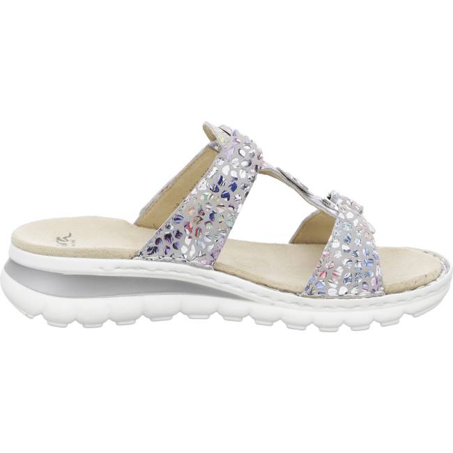 Silver Ara Shoes Tampa Sasso Women's Mules | ARA298FCI