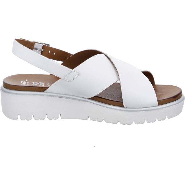 White Ara Shoes Bilbao Women's Sandals | ARA089KLA