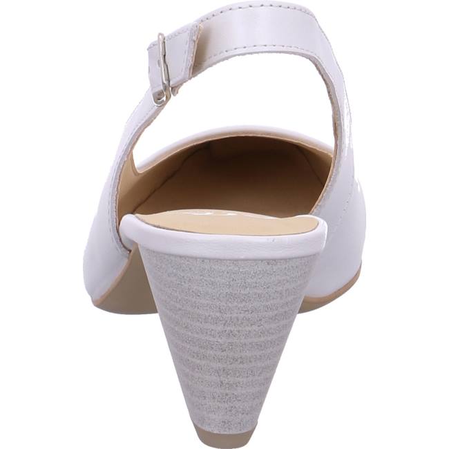 White Ara Shoes Courts Padua Women's Pumps | ARA345WKG