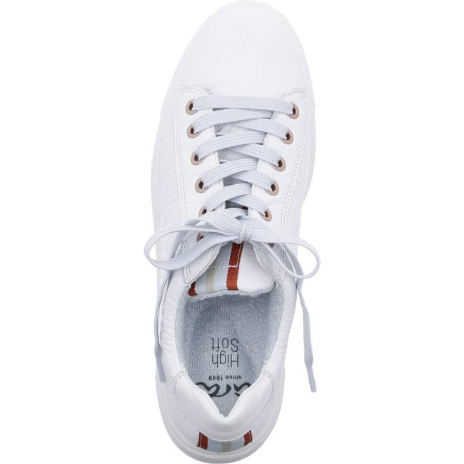 White Ara Shoes Courtyard Women's Sneakers | ARA429OBC