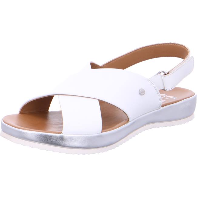 White Ara Shoes Dubai Women\'s Sandals | ARA231YXG