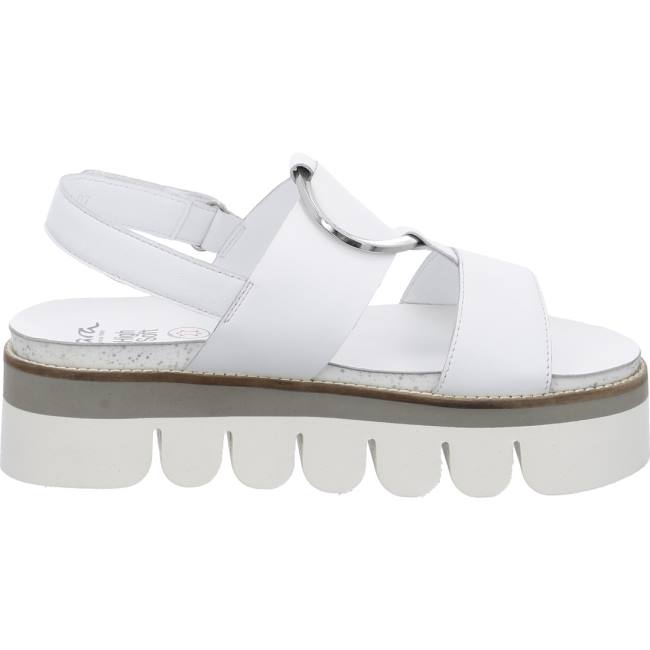 White Ara Shoes Florenz Women's Sandals | ARA427YVD