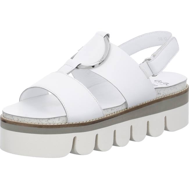 White Ara Shoes Florenz Women\'s Sandals | ARA427YVD