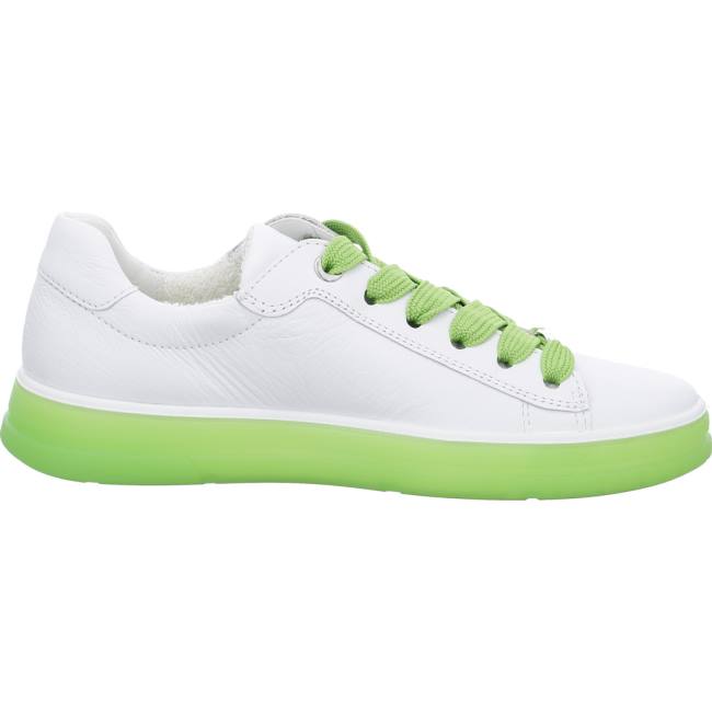 White Ara Shoes Frisco-green Women's Sneakers | ARA913EKO